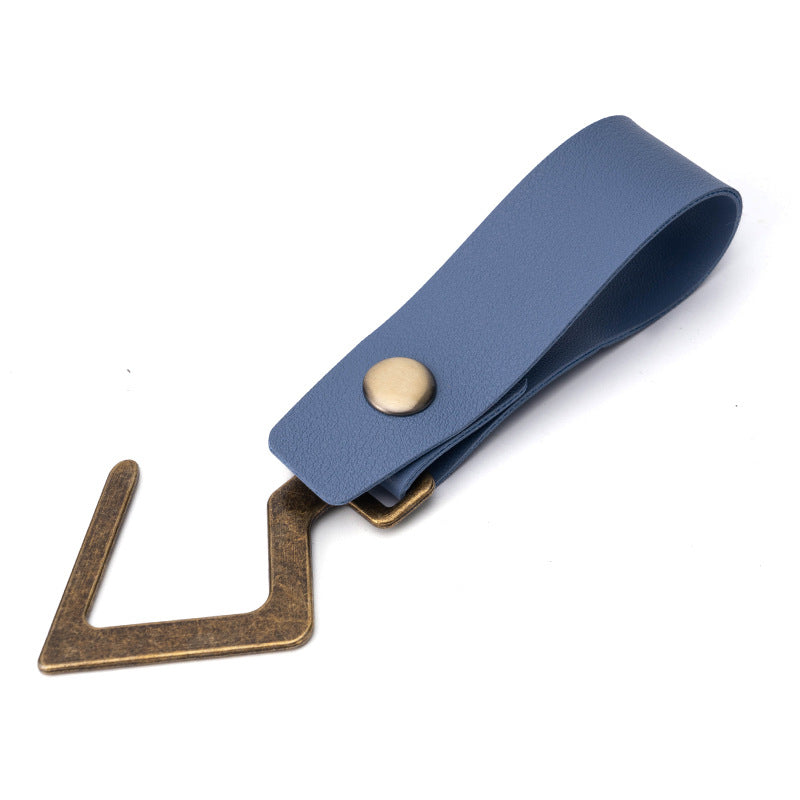 Wholesale Metal Hook Leather Keychain