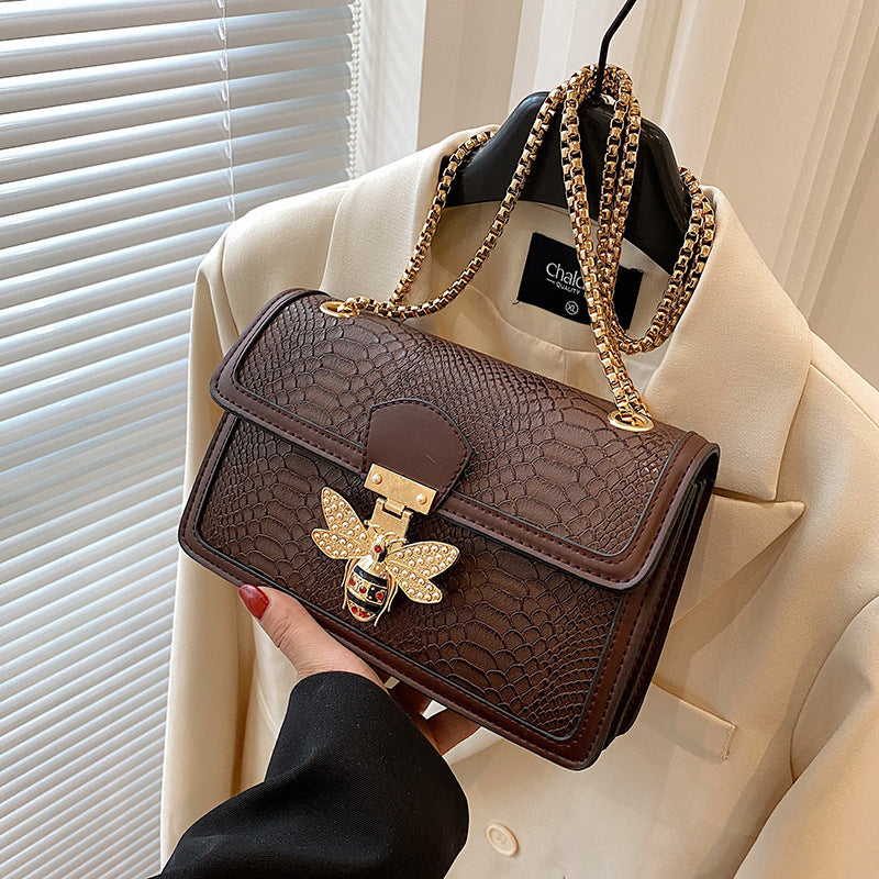 Wholesale The New Fashion Trend Retro Chain Crossbody Small Square Bag Is Foreign and High-end