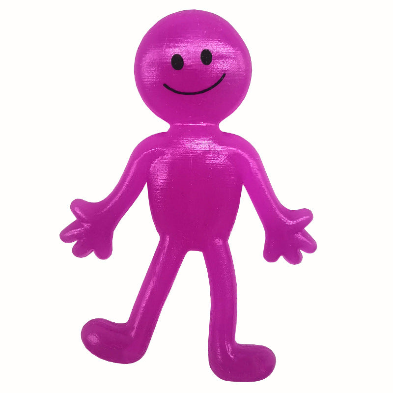 Wholesale TPR Expression Villain Pinch Happy Smiling Face Doll Elastic Stretch Decompression Lala Music Decompression Toy