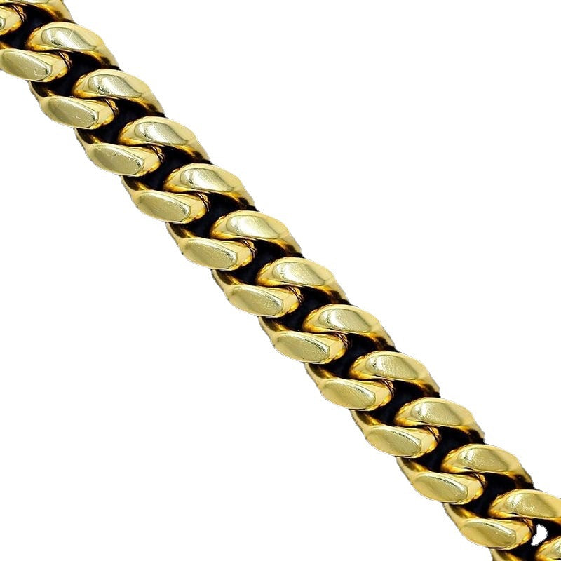 Wholesale Smooth Shiny 18K Gold Bracelet