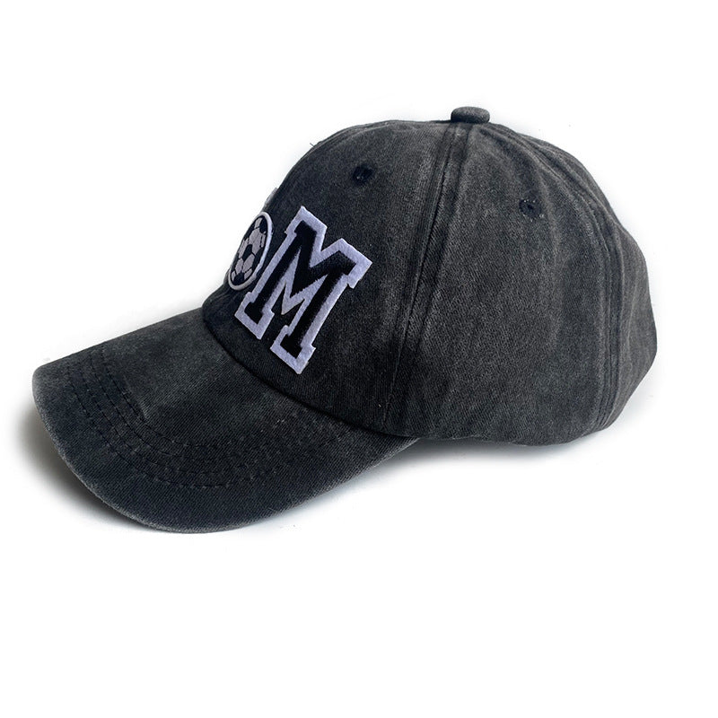 Wholesale Retro Simple Soccer Mom Letter Embroidery Baseball Cap