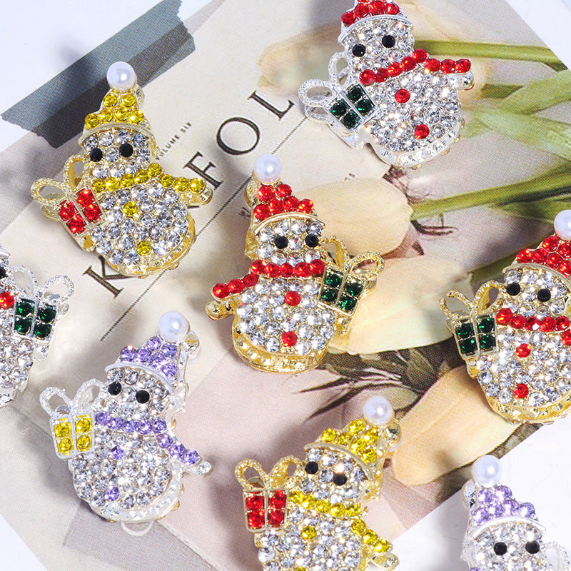 Wholesale 5pcs/pack Cute  snowman beads  Crystal Beads