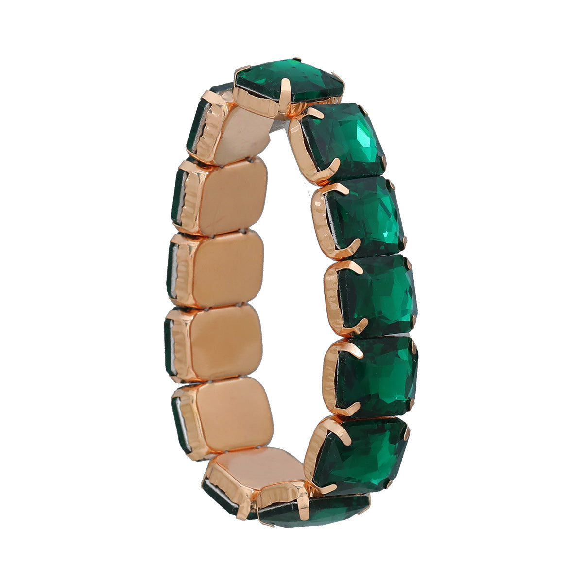 Wholesale Diamond Retractable Elastic Punk Bracelet