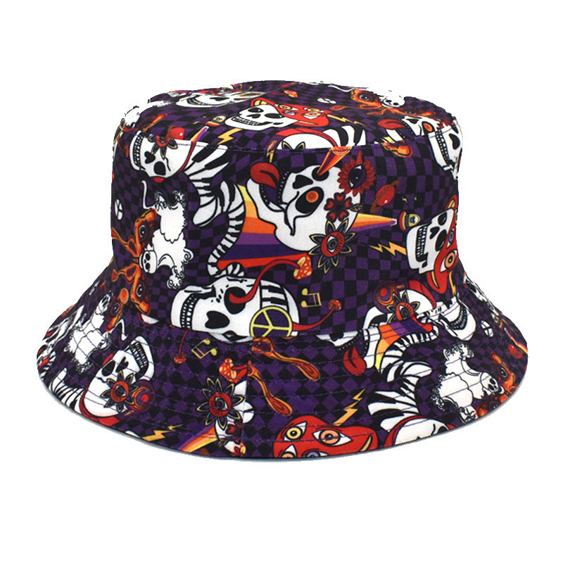 Wholesale Cartoon Football Print Outdoor Leisure Bucket Hat