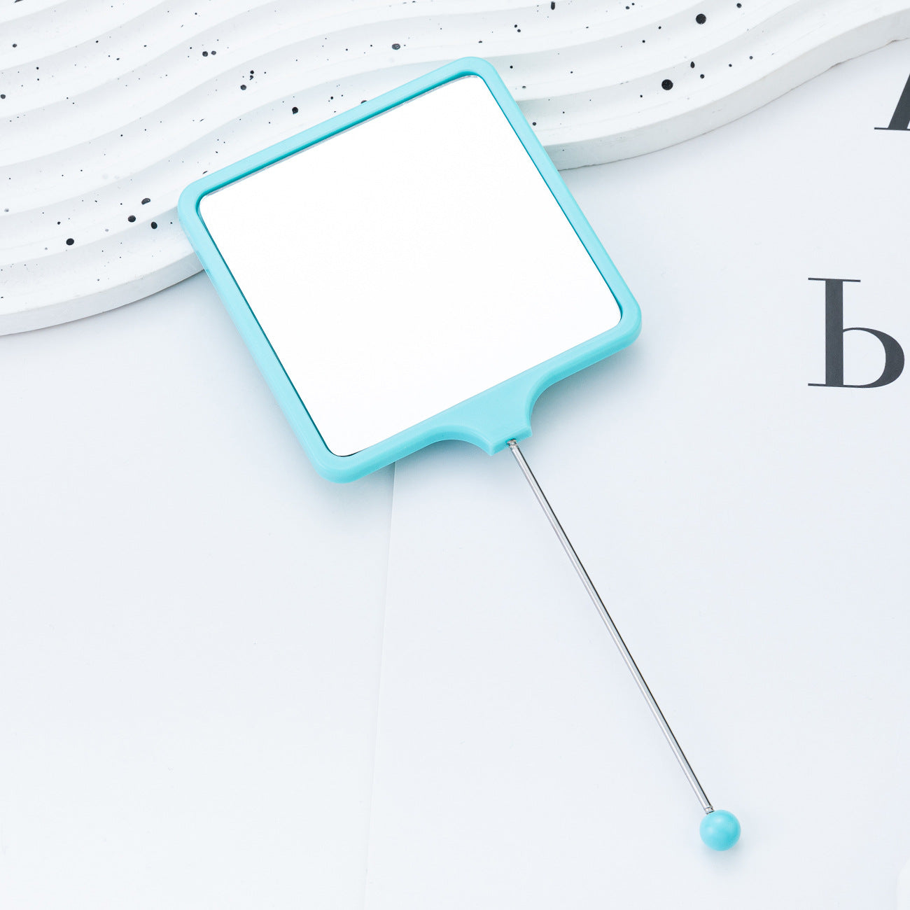 Wholesale Multicolor hand-held square DIY small mirror