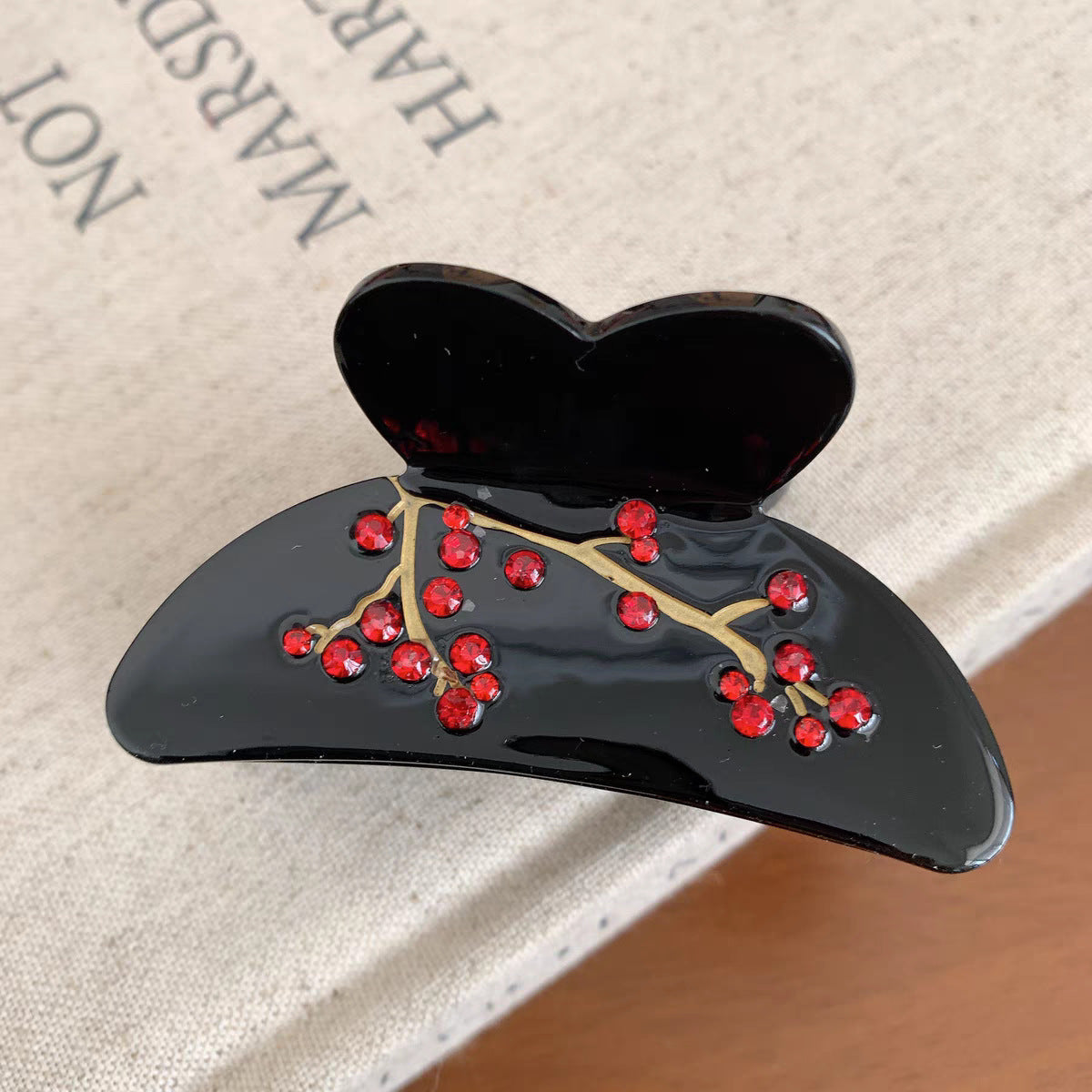 Wholesale colored diamond butterfly clip shark clip hair accessories