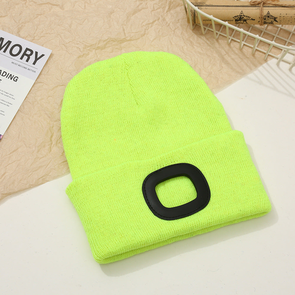 Wholesale Outdoor Windproof Earmuffs Night Riding Light Knitted Hat