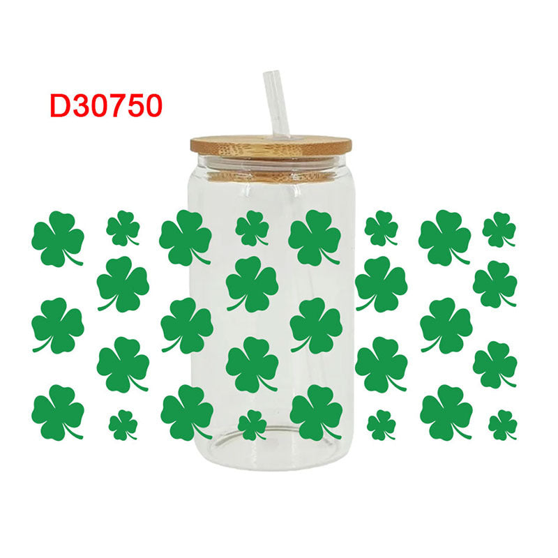 Wholesale Green St. Patrick's Day Series 16oz Cup UV DTF Wraps