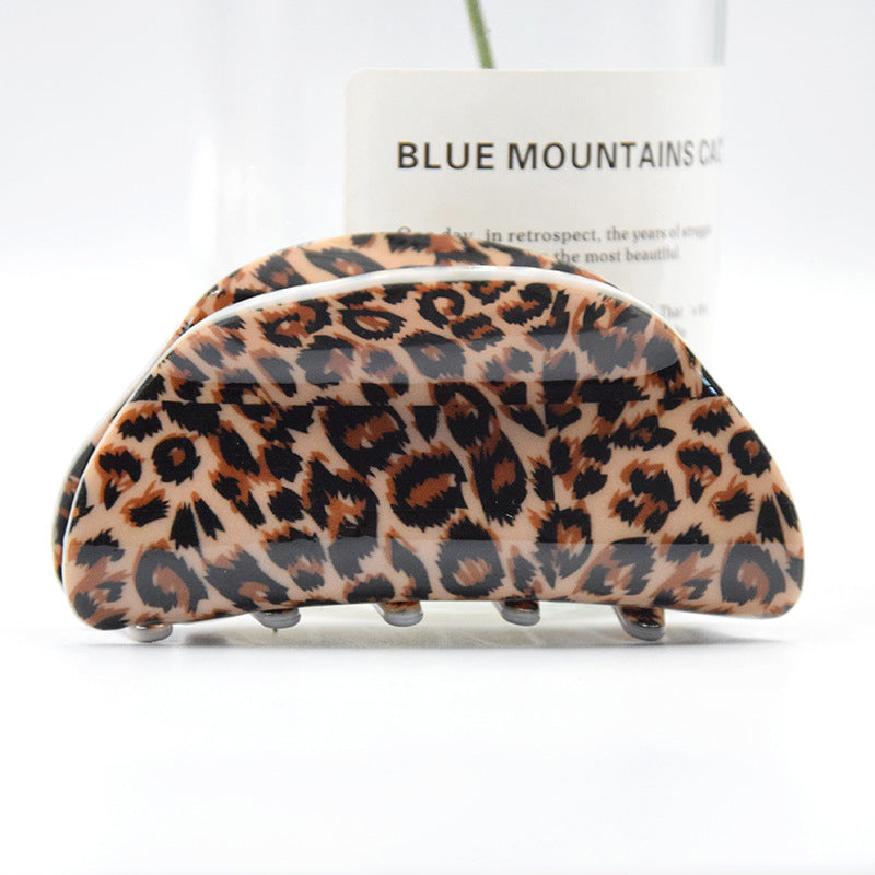 Wholesale Large Acrylic Leopard Print Hair Clips