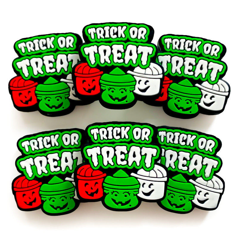 Wholesale 10PCS DIY Three Barrel Silicone Beads