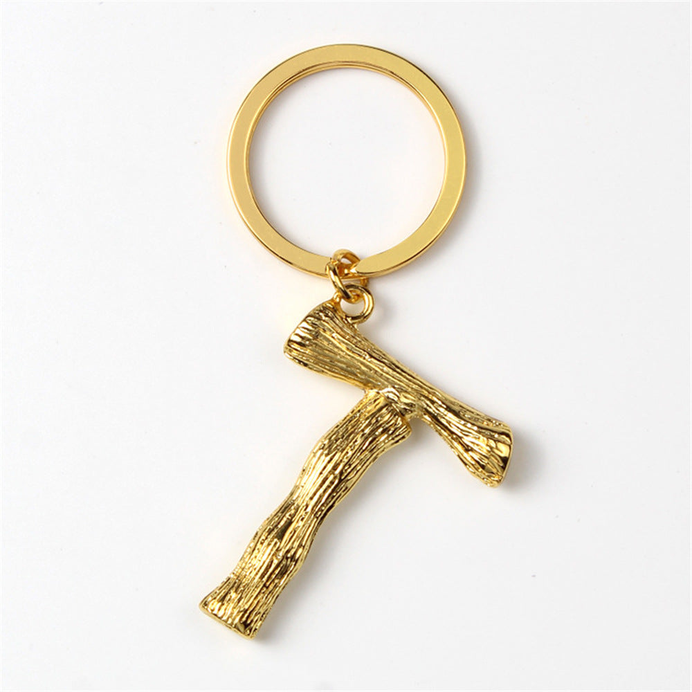Wholesale Creative 26 English Letters Zinc Alloy Keychain