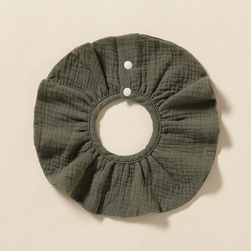 Wholesale Baby Bib 360-degree Bib Pure Cotton 4-layer Gauze Absorbent Bib Children Bib