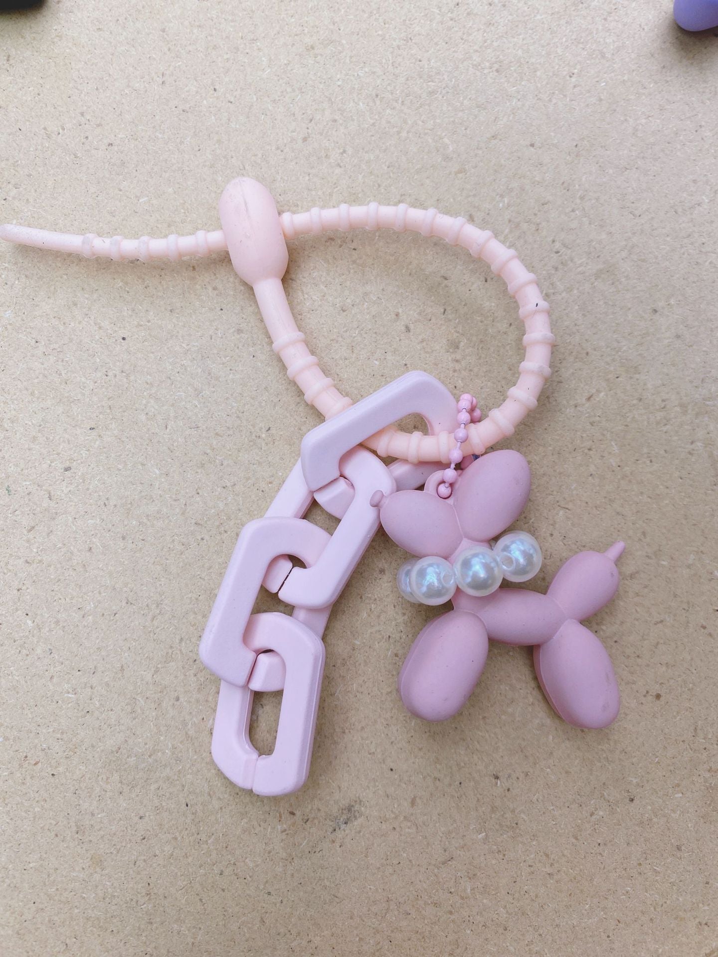 Wholesale Black Bracelet Love Pendant Leather Keychain