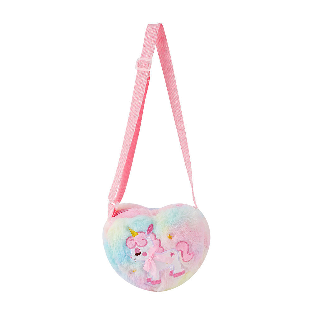 Wholesale Cartoon Unicorn Plush Shoulder Bag