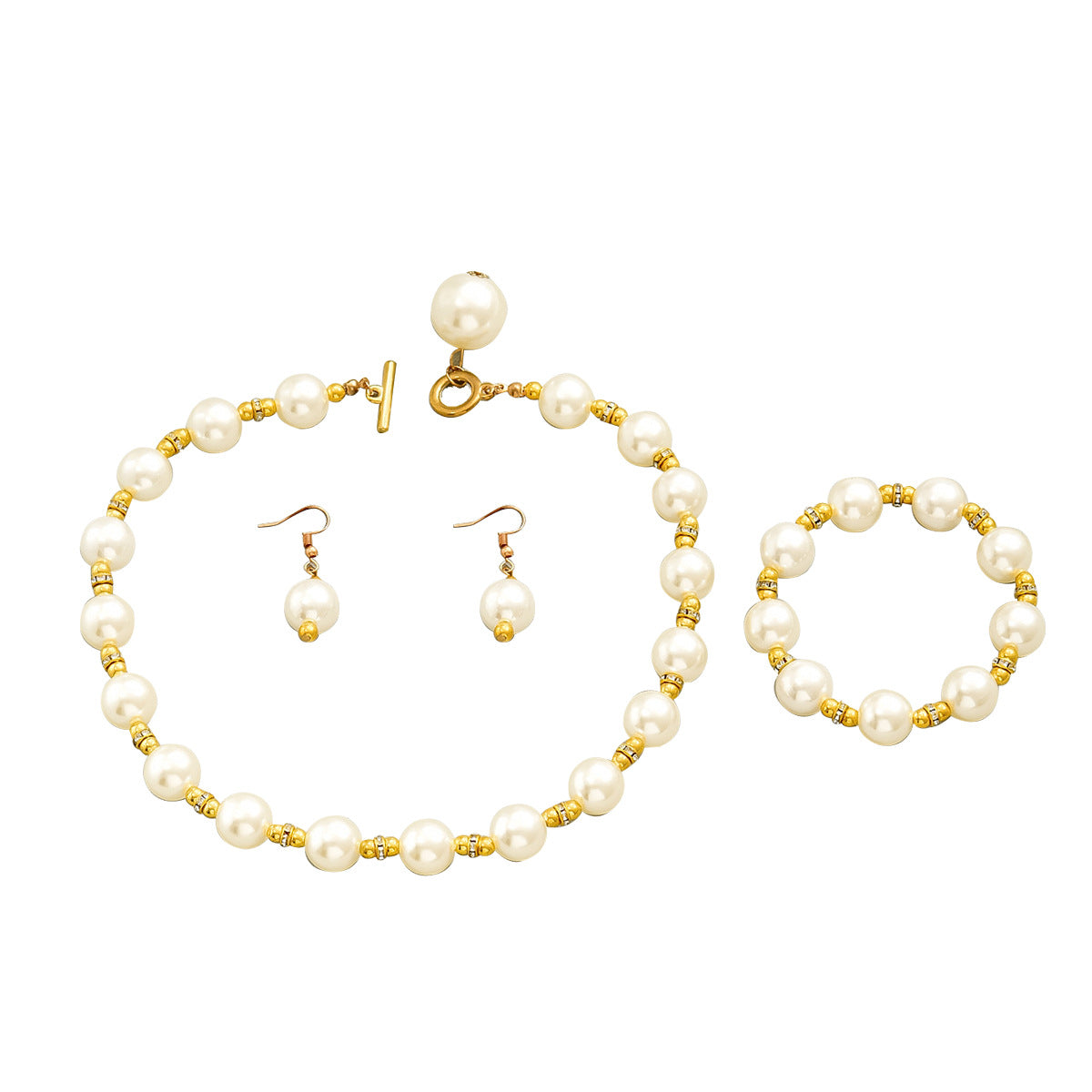 Wholesale Mother of Pearl Earrings Necklace Bracelet Set