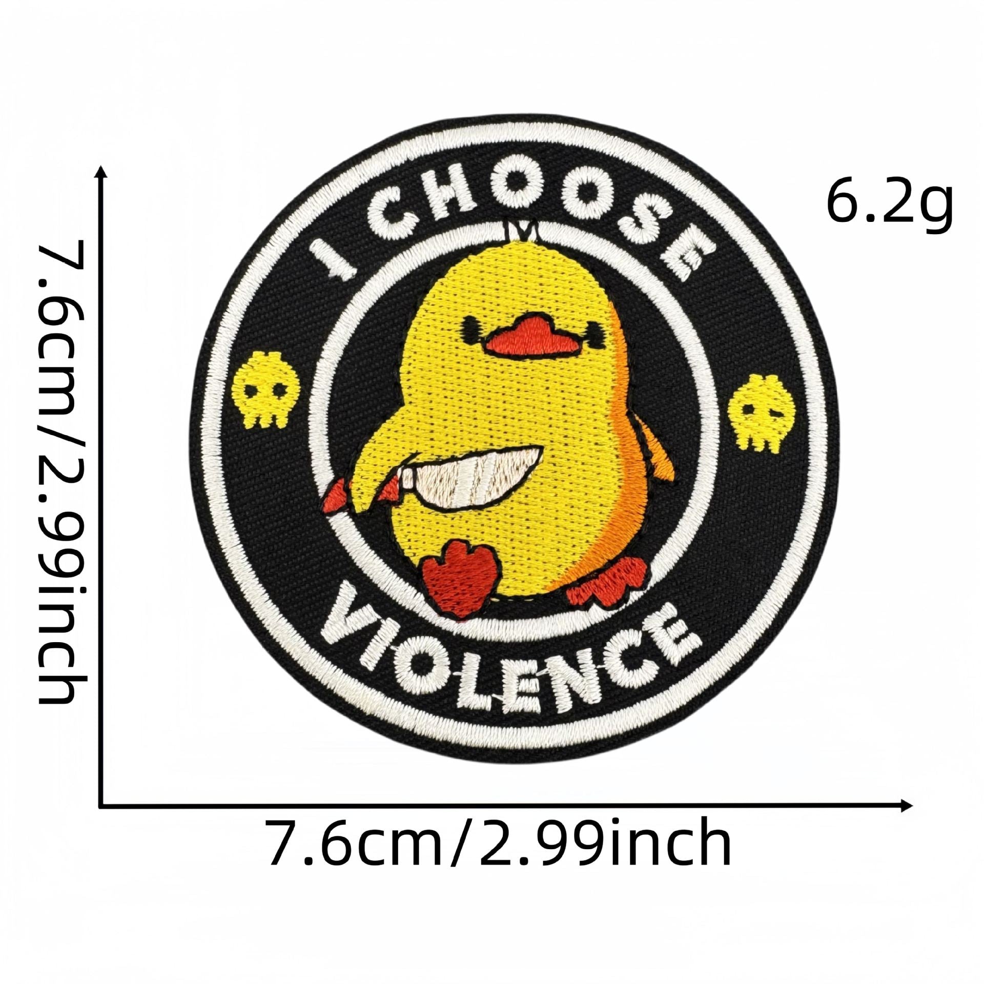 Wholesale Cartoon Fun Quirky Style English Letter Animal Character Velcro Badge Patch