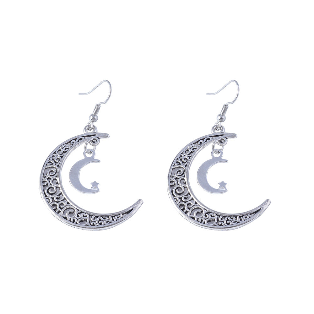 Wholesale Vintage Sun Moon Earrings