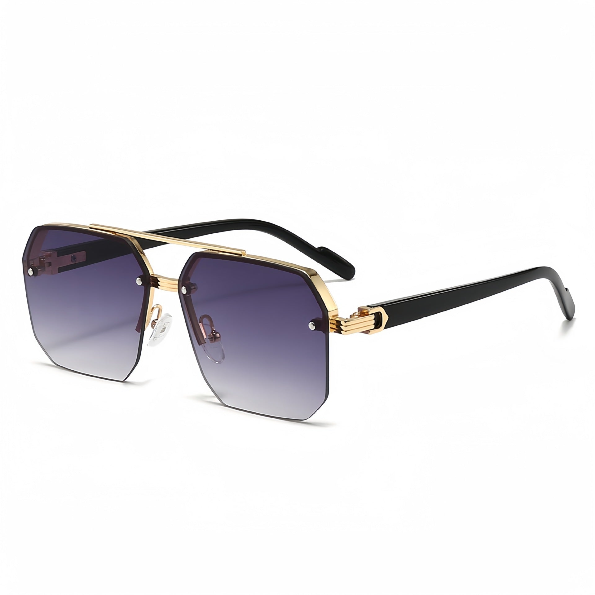 Wholesale New Boys' Driving Sunglasses, Big Face, Slimming, Anti-Uv Driving Glasses, High-End Half-Frame