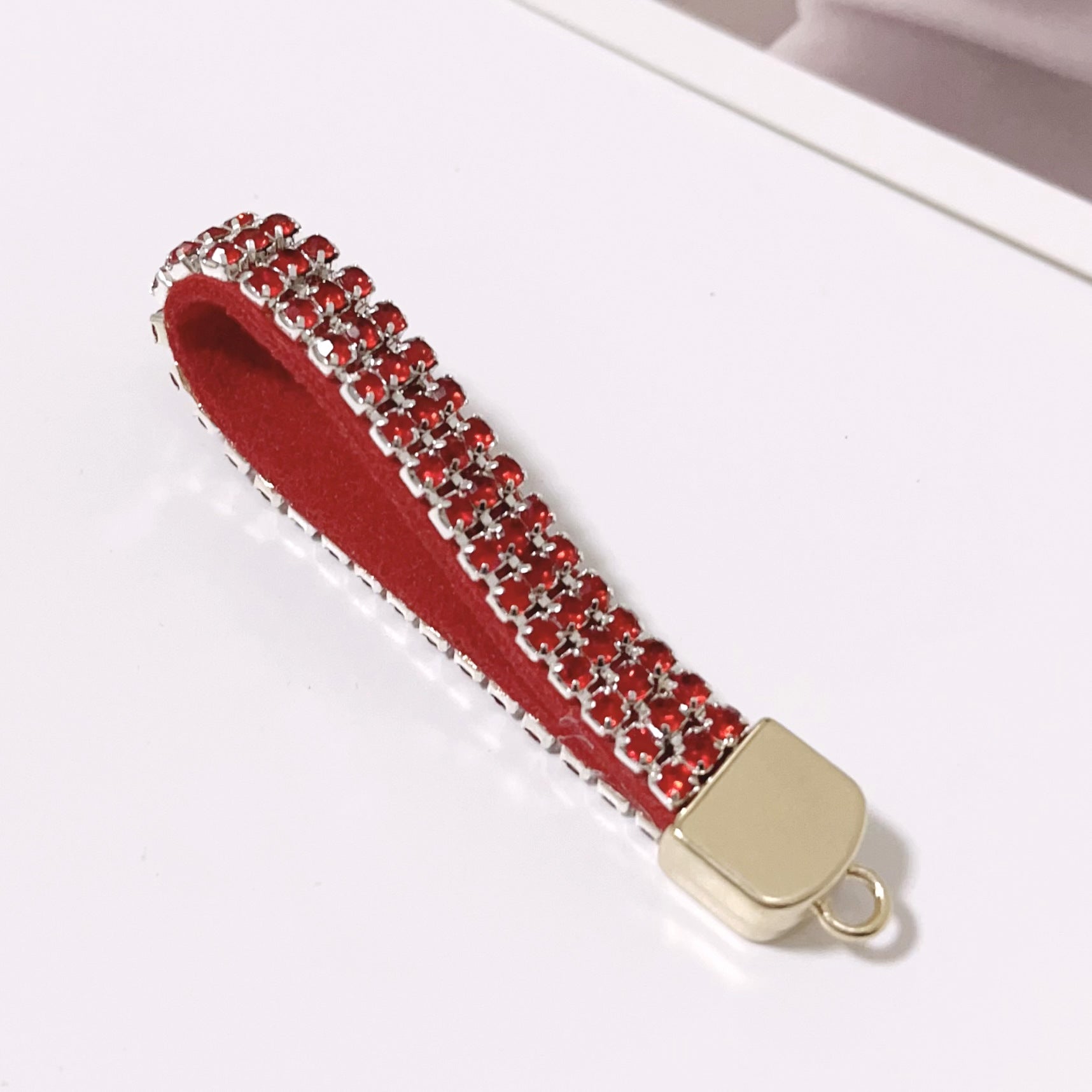Wholesale 12PCS Rhinestone Hanging Rope Keychains