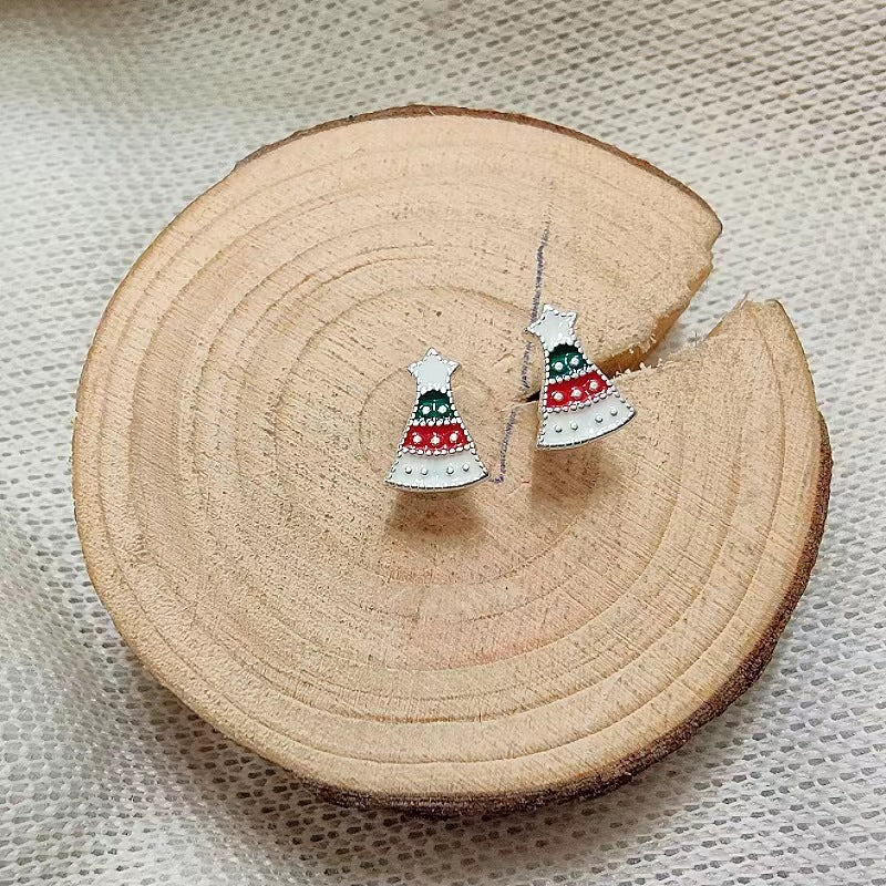 Wholesale Christmas Snowman Reindeer Mini Stud Earrings