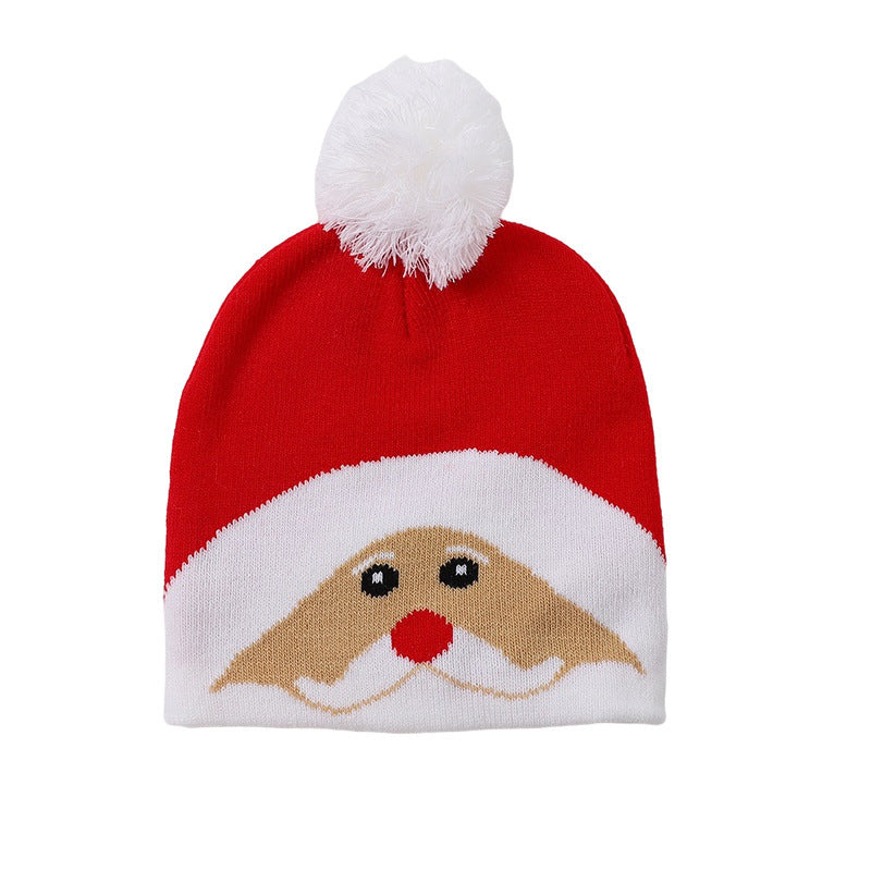 Wholesale Christmas Hats Children's Knitted Woolen Hats Colorful Knitted Hats Christmas Hats