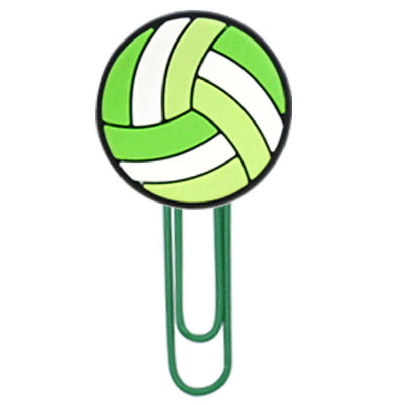 Wholesale Random 50pcs Volleyball sports paper clip Bookmarks