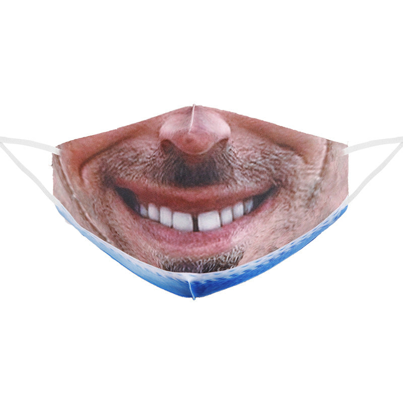 Wholesale Simulated Human Face Halloween  Polyester cotton Mask