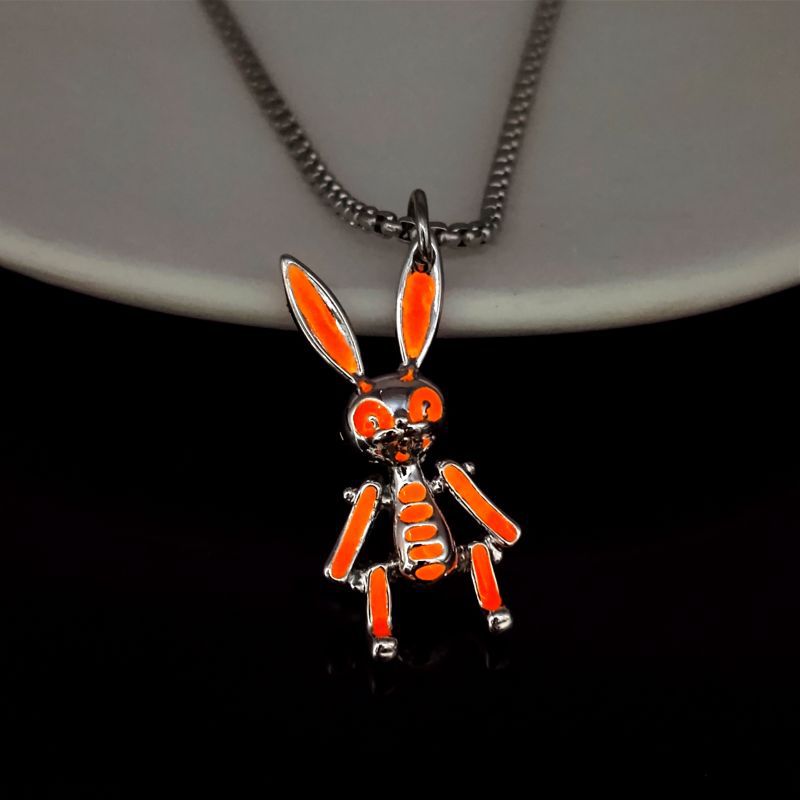 Wholesale Rabbit Luminous Pendant Accessories Alloy  Chain