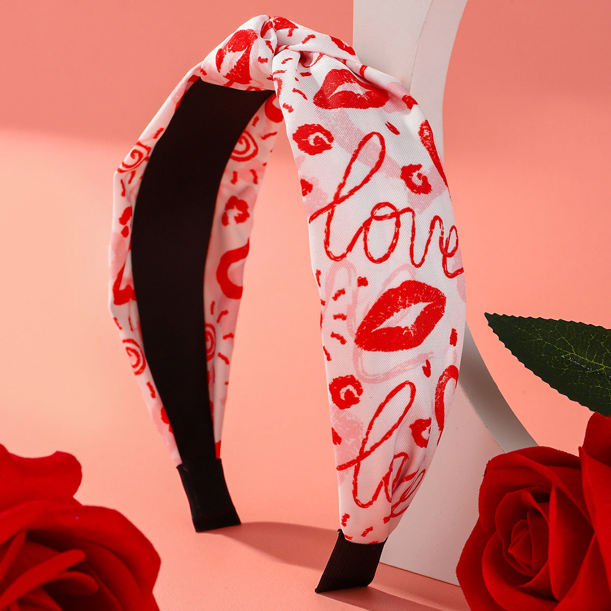 Wholesale Valentine's Day Love Fabric Pink Y2k High Heels Pattern Pattern Hair Accessories