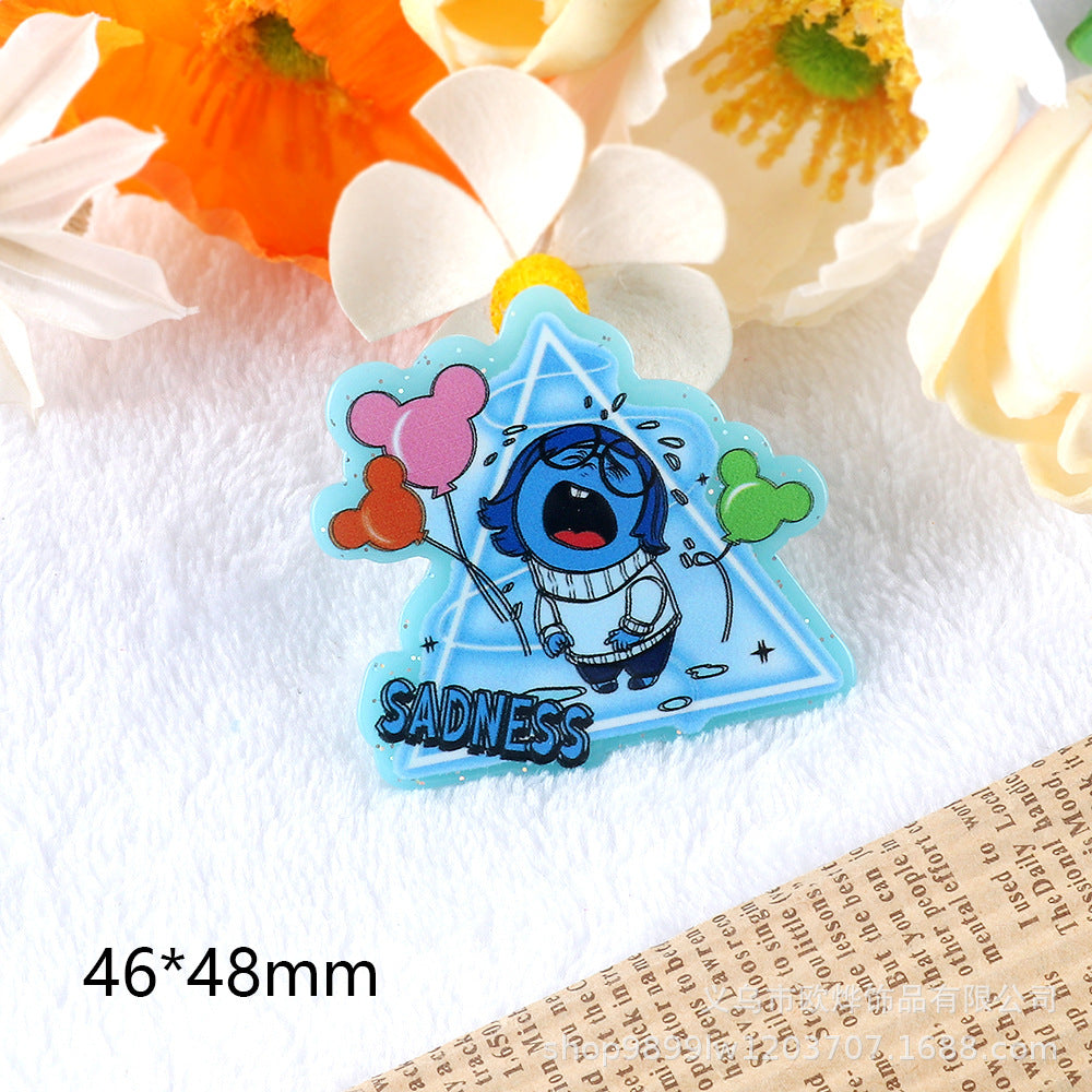 Wholesale 10pcs/pack Cartoon Character Cute Jewelry Pendant Acrylic Pin OLY Exclusive
