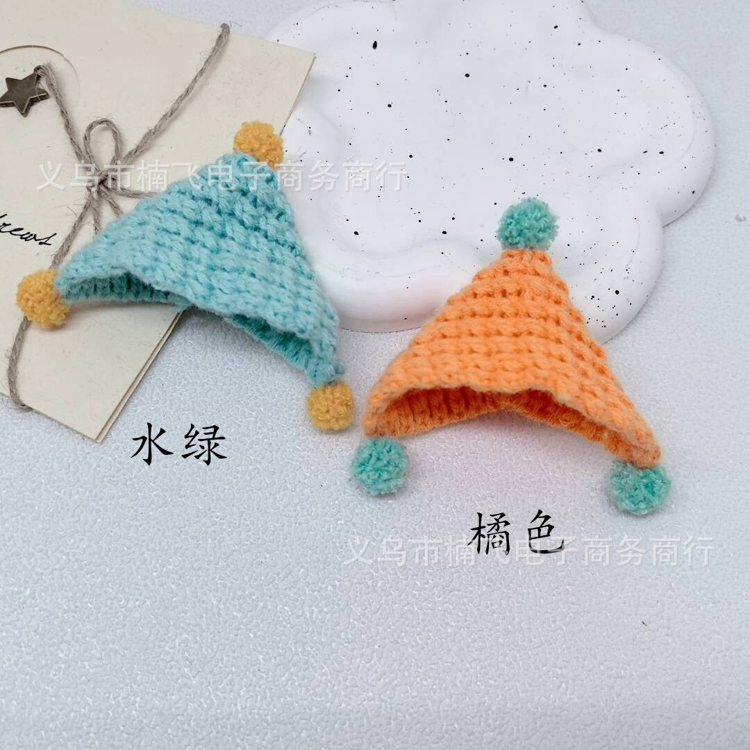 Wholesale Mini Handmade Knitted Cartoon Hat  Doll  Accessories