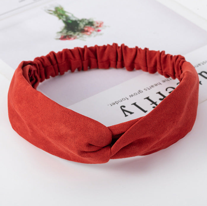 Wholesale Knitted Headband Face Wash Hair Band Solid Color Elastic Hair Band Yoga Sports Hair Band Headband Women