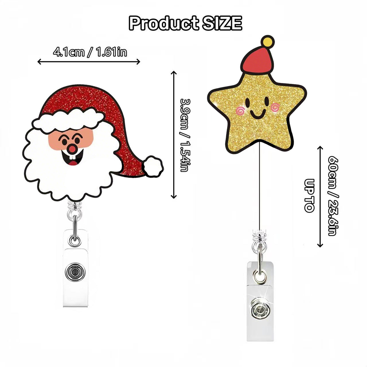 Wholesale Christmas cartoon gift Badge Reels