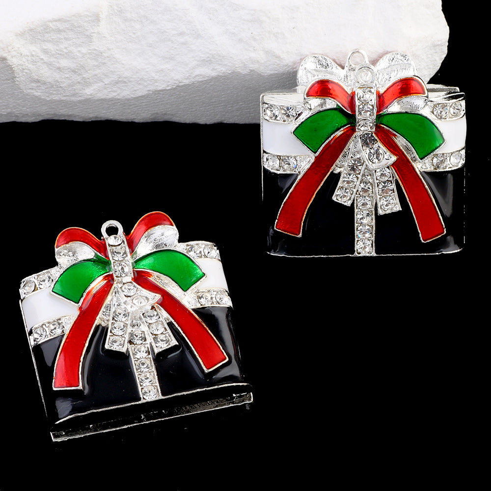 Wholesale Santa Christmas Tree Straight Hole Beads