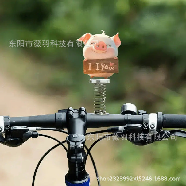 Wholesale 2D Flat Acrylic Cute Pig Car  Decoration Desktop Decorations