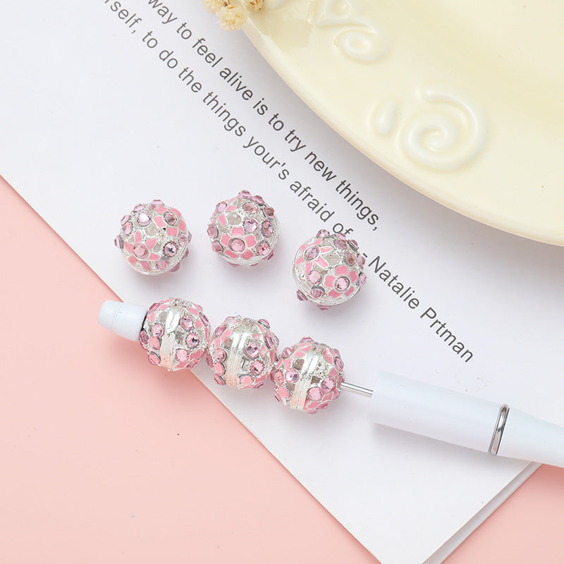 Wholesale 10pcs Alloy Drill Bit Oil Drip Straight Hole Beads