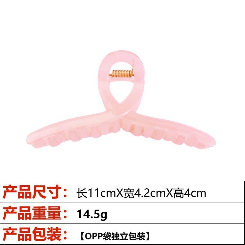 Wholesale Jelly color ribbon cross shark clip