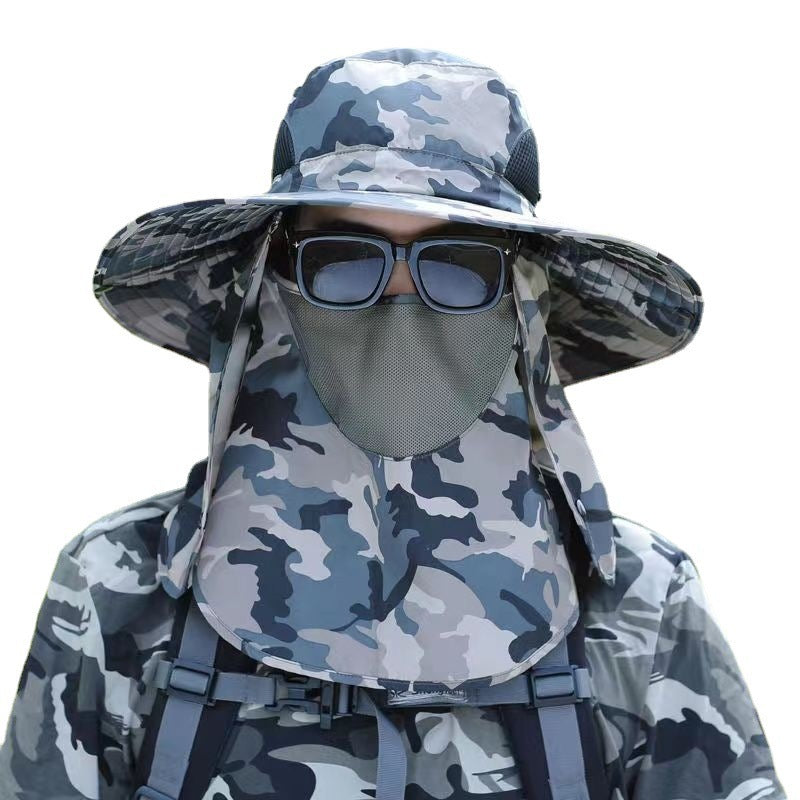 Wholesale Comprehensive Sun Protection Waterproof Face Covering Outdoor Fisherman Hat