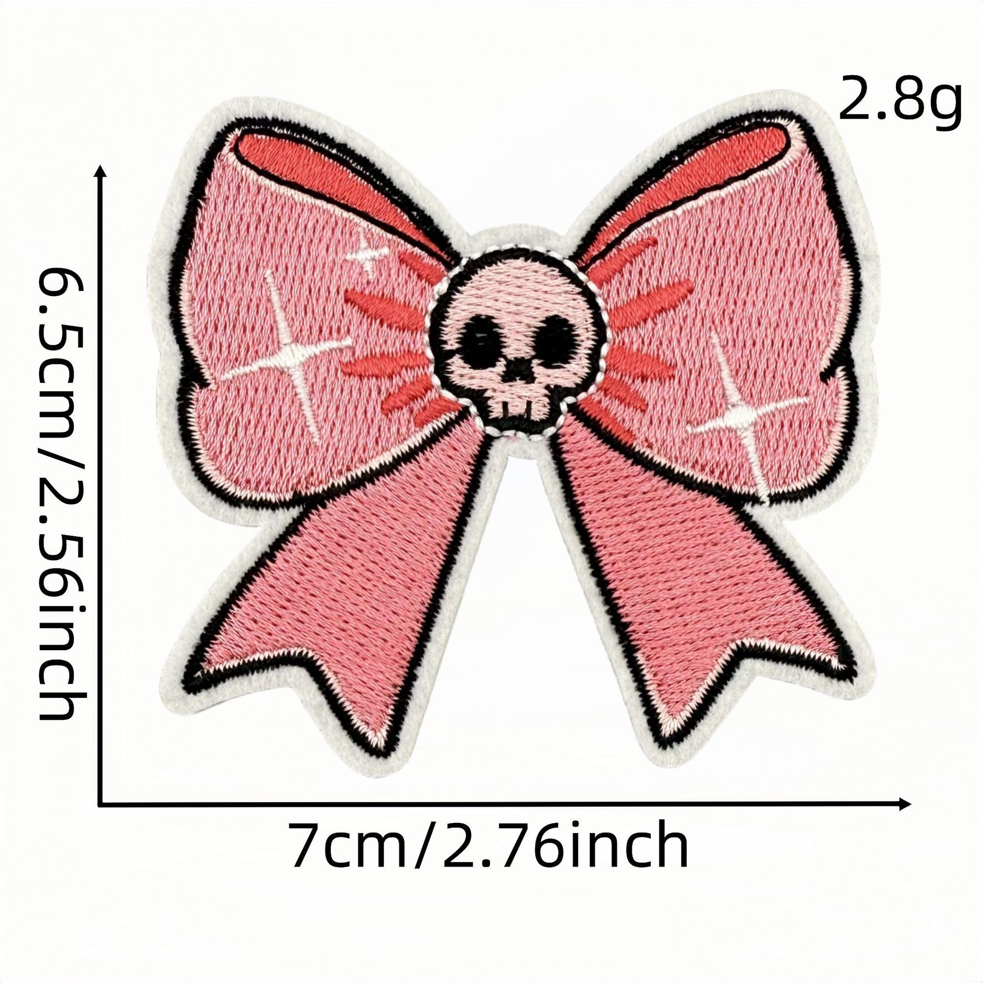 Wholesale Polyester Embroidered Bow Patch  Cartoon Design Iron On Decorative Badge For Clothing And Everyday Use