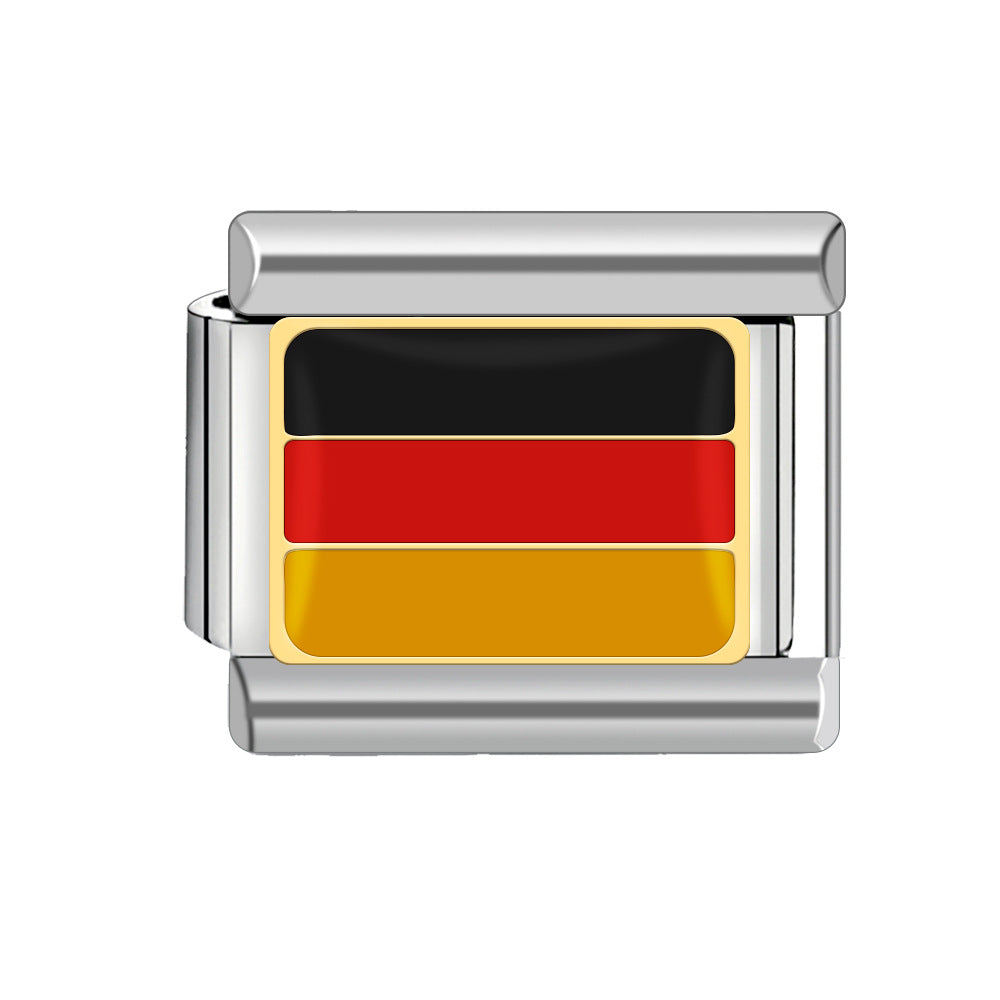 Wholesale Italian Charm Bracelet 9mm DIY Patchwork Detachable Flag Combination Bracelet