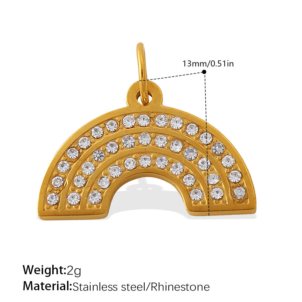 Wholesale Ocean style retro key heart-shaped stainless steel necklace pendant accessories