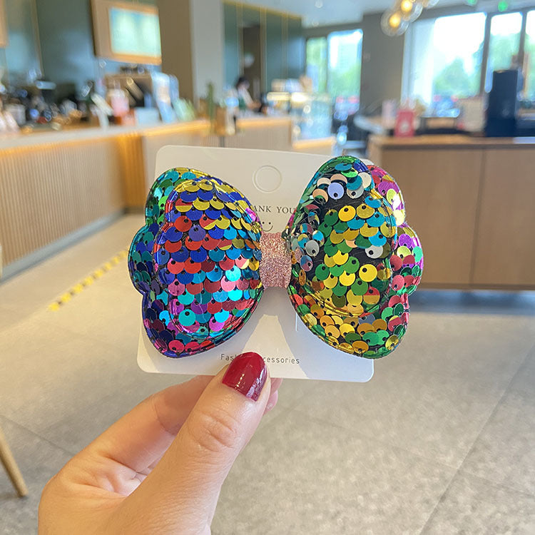 Central de pelo de arco de lentejuelas al por mayor