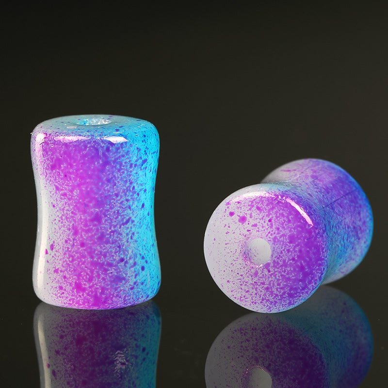 Wholesale 50PCS/PACK Gradient Two-color Bamboo Joint Glass Bead String