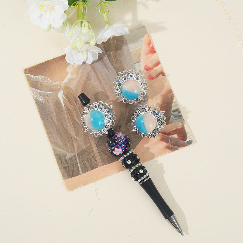 Wholesale 10pcs Heavy Alloy Oil Painting DIY Beads