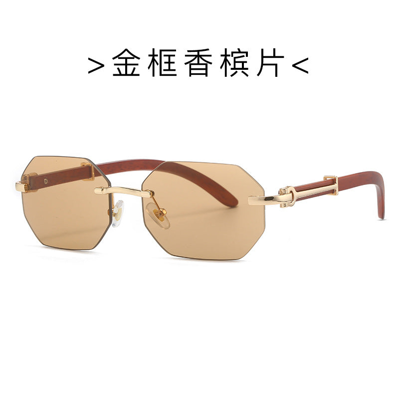 Wholesale Retro Rimless Sunglasses