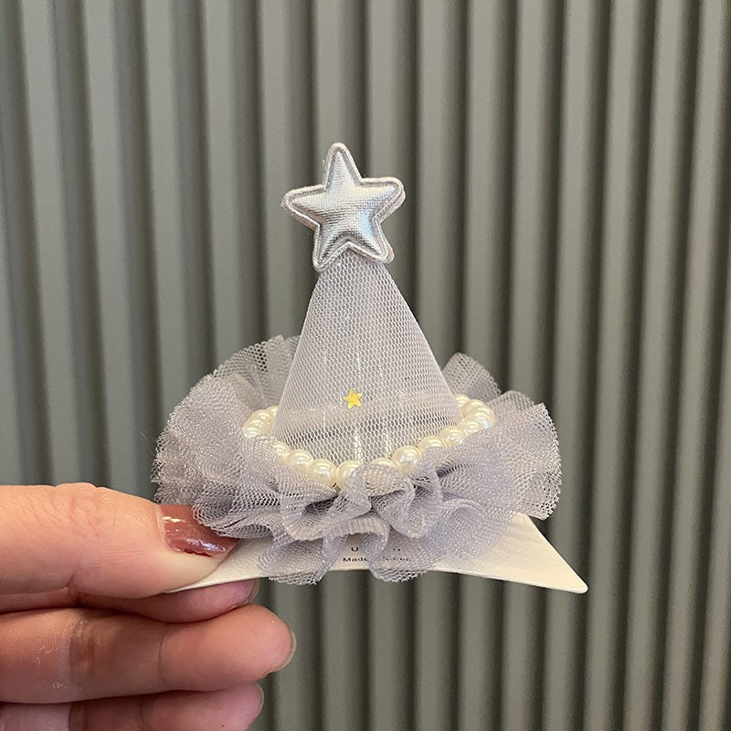 Wholesale Birthday Hat Hairpin Pearl  Hairpin  Dollhouse Accessories