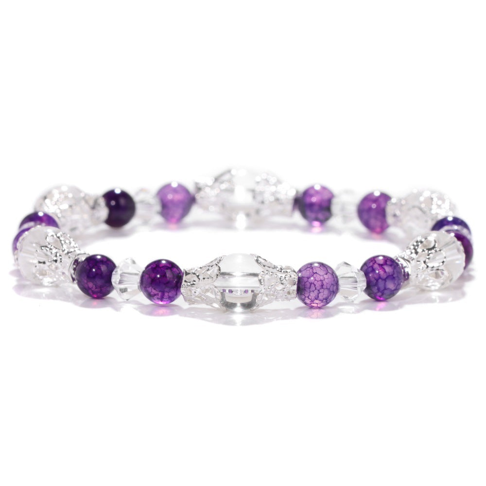 Wholesale Agate Crystal Elastic Cord Bracelet