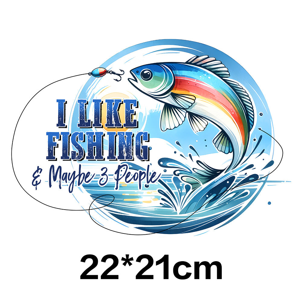 Wholesale Fishing UV DTF Ready to Press Transfers Wraps