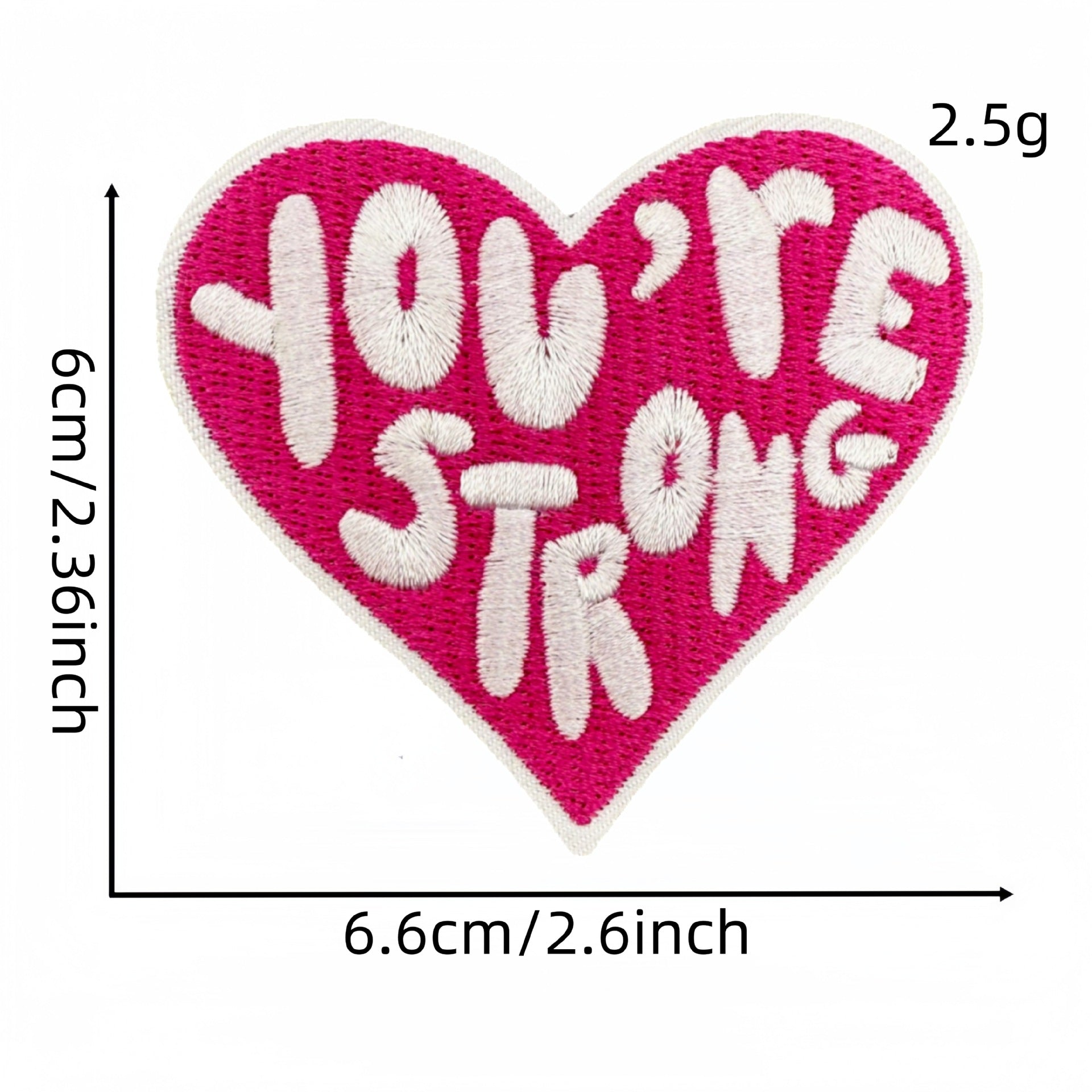 Wholesale Pink English Inspirational Embroidered Patch Cartoon Slogan Decorative Accent For Clothing Bags Home Decor