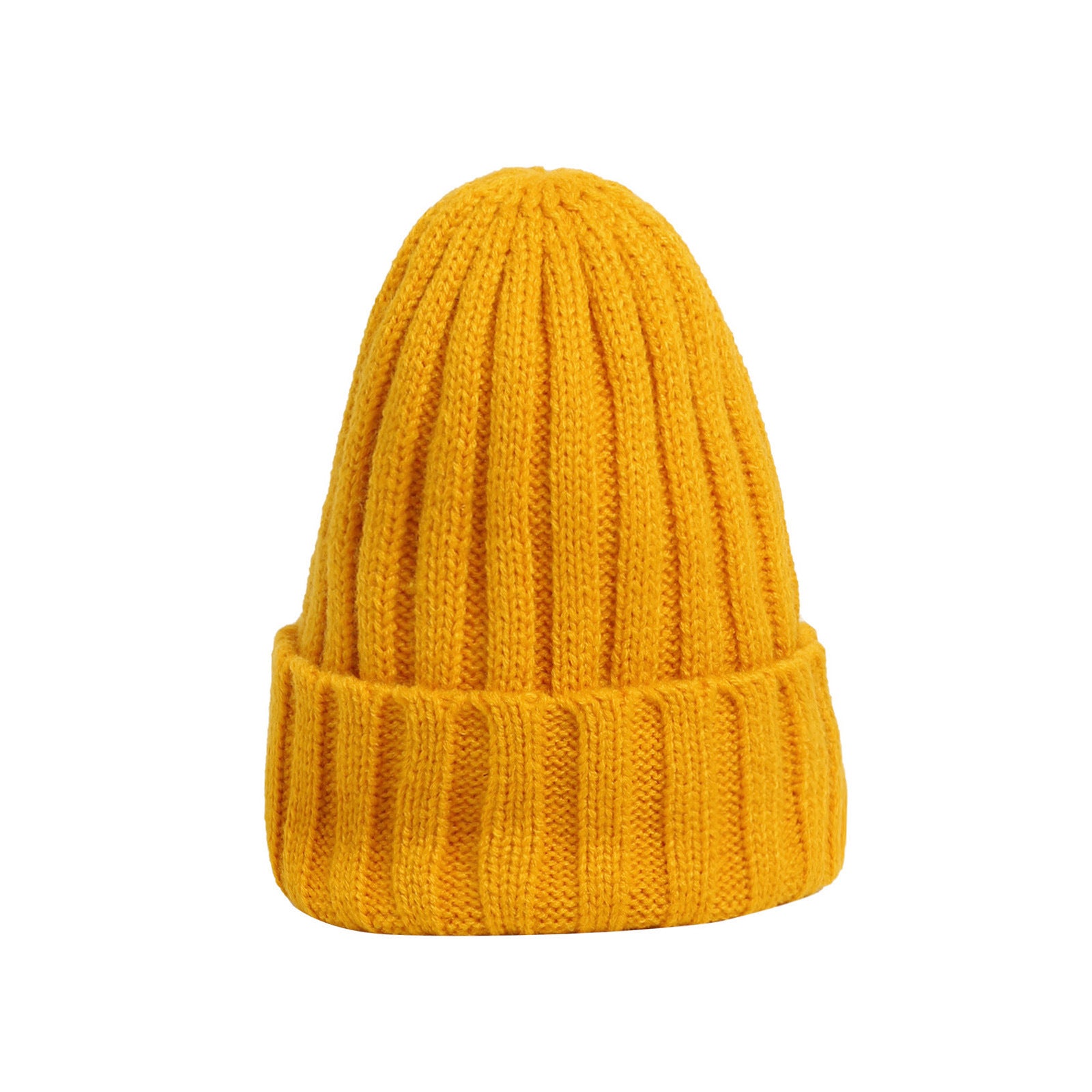 Wholesale Autumn and Winter Wool Hats, Curled Brim Hats, Warm Knitted Hats